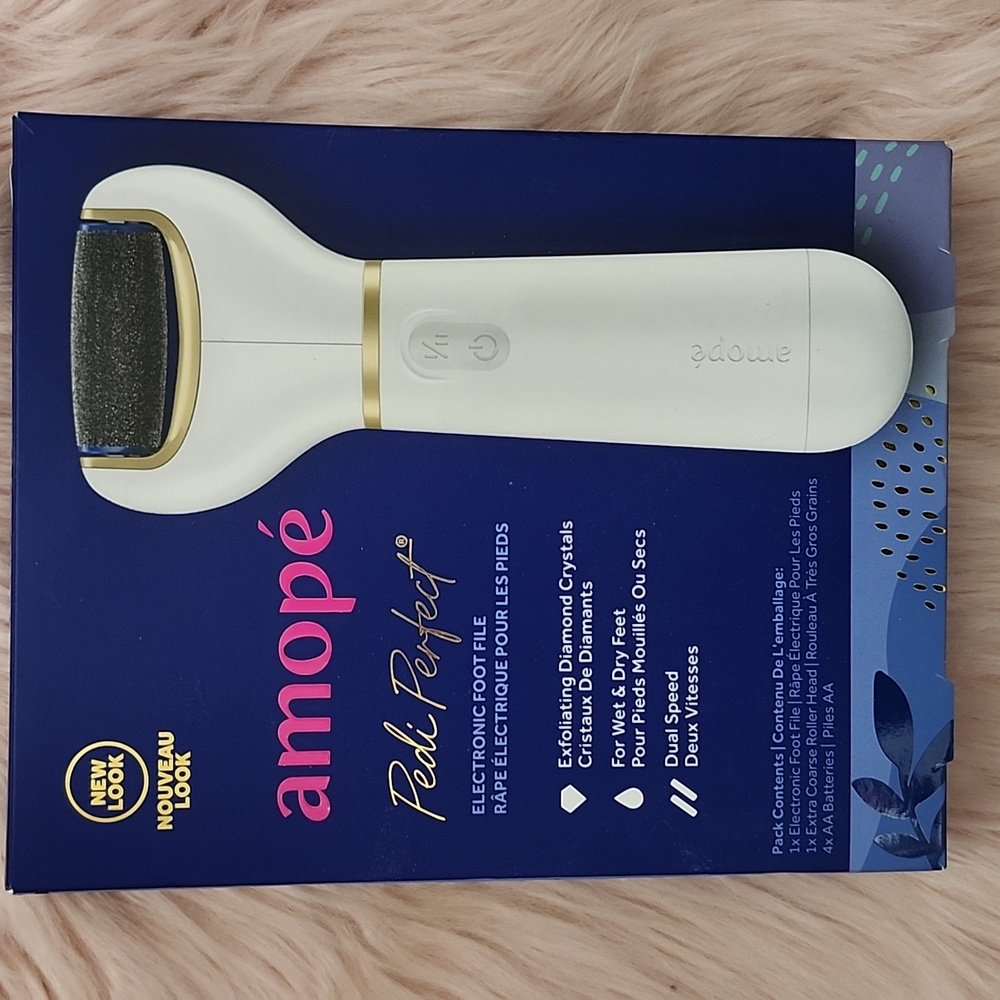 Brand New AMOPE PEDI PERFECT ELECTRONIC FOOT FILE-*NOTE*